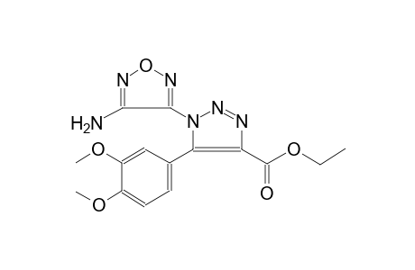 ethyl 1-(4-amino-1,2,5-oxadiazol-3-yl)-5-(3,4-dimethoxyphenyl)-1H-1,2,3-triazole-4-carboxylate