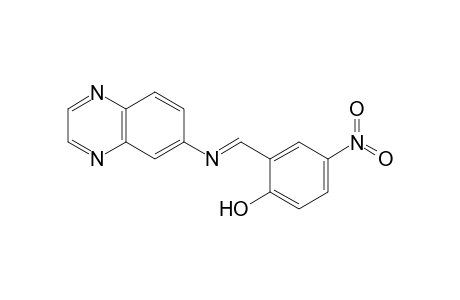 4-Nitro-2-[(E)-(6-quinoxalinylimino)methyl]phenol