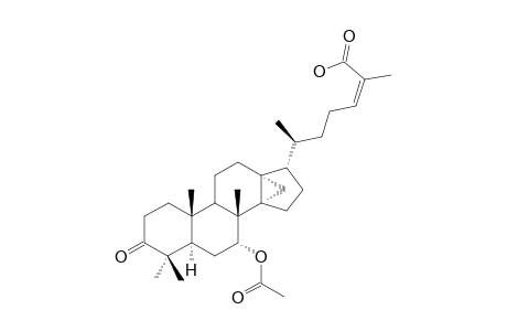 DYSOXYLIC-ACID-B;(20S)-7-ALPHA-ACETOXY-3-OXO-4,4,8-BETA-TRIMETHYL-14,18-CYCLO-5-ALPHA,13-ALPHA,14-ALPHA,17-ALPHA-CHOLEST-24Z-EN-26-OIC-ACID