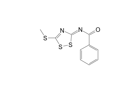 N-[(3Z)-5-(Methylsulfanyl)-3H-1,2,4-dithiazol-3-ylidene]benzamide