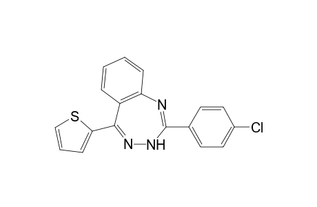 2-(4-Chlorophenyl)-5-thiophen-2-yl-3H-benzo[e][1,2,4]triazepine