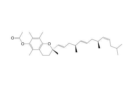 2H-1-Benzopyran-6-ol, 3,4-dihydro-2,5,7,8-tetramethyl-2-(4,8,12-trimethyl-1,5,9-tridecatrie nyl)-, acetate, [2S-[2R*(1E,4R*,5Z,8R*,9Z)]]-