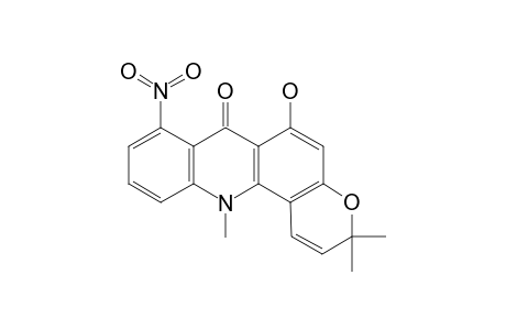 6-hydroxy-3,3,12-trimethyl-8-nitropyrano[6,5-c]acridin-7-one