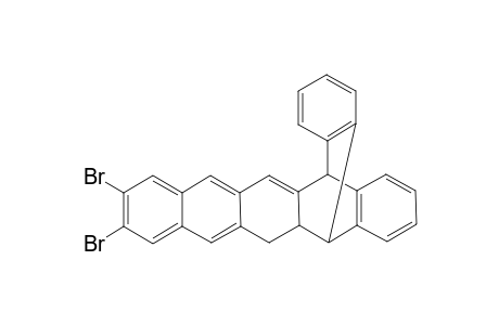 5,14[1',2']-Benzenopentacene, 9,10-dibromo-5,5a,6,14-tetrahydro-
