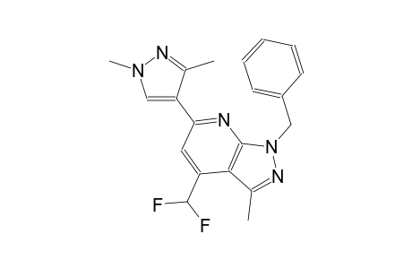 1H-pyrazolo[3,4-b]pyridine, 4-(difluoromethyl)-6-(1,3-dimethyl-1H-pyrazol-4-yl)-3-methyl-1-(phenylmethyl)-