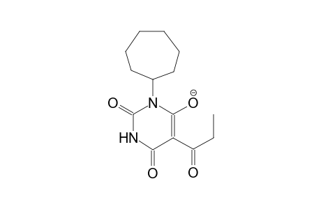 3-cycloheptyl-2,6-dioxo-5-propionyl-1,2,3,6-tetrahydropyrimidin-4-olate