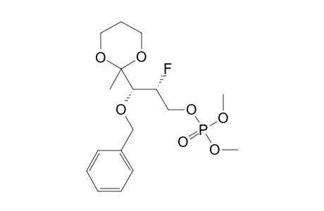 DIMETHYL-2-(1,3-DIOXANE)-3-O-BENZYL-4-DEOXY-4-FLUORO-D-XYLULOSE-5-PHOSPHATE