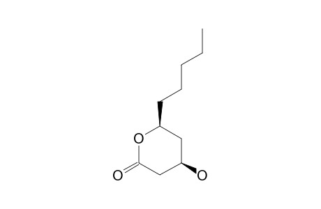 (4R,6S)-6-amyl-4-hydroxy-tetrahydropyran-2-one