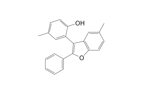 2-(5-methyl-2-phenyl-3-benzofuranyl)-p-cresol