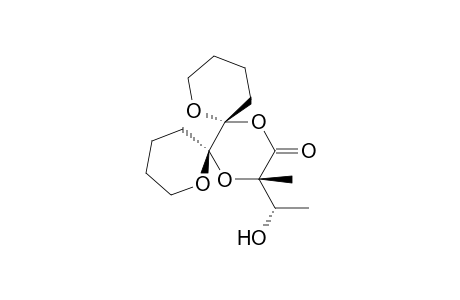 (6R,7R,15S, S)-15-(1'-Hydroxyethyl)-15-methyl-1,8,13,16-tetraoxadispiro[5.0.5.4]hexadecanj-14-one