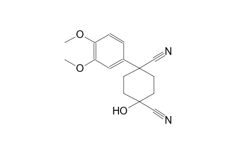1,4-cyclohexanedicarbonitrile, 1-(3,4-dimethoxyphenyl)-4-hydroxy-