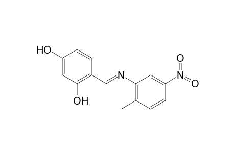 4-[(2-Methyl-5-nitro-phenylimino)-methyl]-benzene-1,3-diol