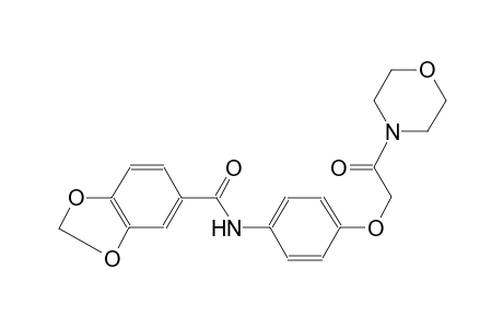 N-{4-[2-(4-morpholinyl)-2-oxoethoxy]phenyl}-1,3-benzodioxole-5-carboxamide