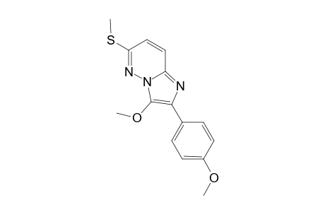 3-Methoxy-2-(4'-methoxyphenyl)-6-methylthioimidazo[1,2-b]pyridazine