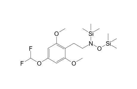 N-Hydroxy-2,6-dimethoxy-4-difluoromethylphenethylamine 2TMS
