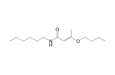 2-Butoxyprop-1-en-1-N-hexylamide