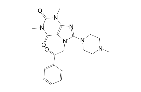 1H-purine-2,6-dione, 3,7-dihydro-1,3-dimethyl-8-(4-methyl-1-piperazinyl)-7-(2-oxo-2-phenylethyl)-