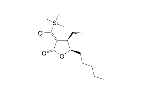 (4R,5R)-3-[(Z)-Trimethylsilyl Chloromethylene-4-vinyl-5-n-pentyl-.gamma.-butyrolactone