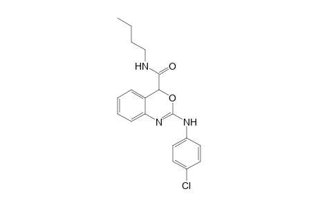 N-(n-Butyl)-2-(4-chlorophenylamino)-4H-3,1-benzoxazine-4-carboxamide