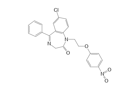 7-CHLORO-1,3-DIHYDRO-1-[2-(p-NITROPHENOXY)ETHYL]-5-PHENYL-2H-1,4-BENZODIAZEPIN-2-ONE