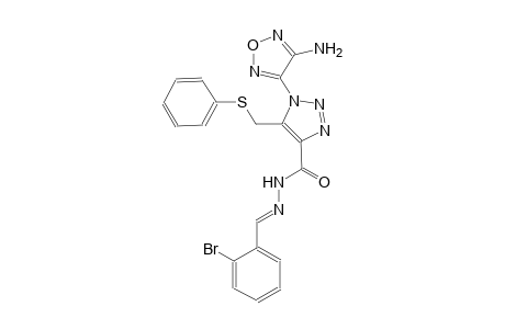 1-(4-amino-1,2,5-oxadiazol-3-yl)-N'-[(E)-(2-bromophenyl)methylidene]-5-[(phenylsulfanyl)methyl]-1H-1,2,3-triazole-4-carbohydrazide