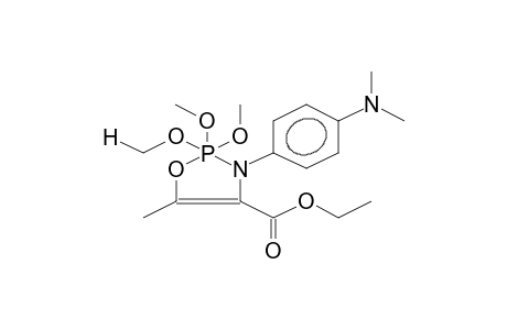 2,2,2-TRIMETHOXY-3-PARA-DIMETHYLAMINOPHENYL-4-CARBOETHOXY-5-METHYL-1,3,2-OXAZAPHOSPHOLENE