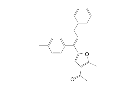 (E)-1-(2-Methyl-5-(3-phenyl-1-p-tolylprop-1-en-1-yl)furan-3-yl)-ethan-1-one