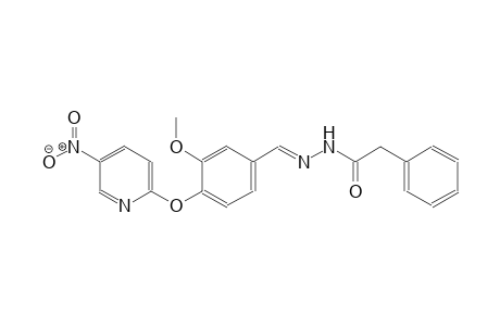 N'-((E)-{3-methoxy-4-[(5-nitro-2-pyridinyl)oxy]phenyl}methylidene)-2-phenylacetohydrazide