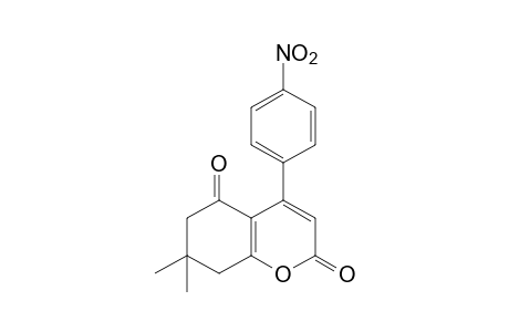 7,8-dihydro-7,7-dimethyl-4-(p-nitrophenyl)-2H-1-benzopyran-2,5(6H)-dione