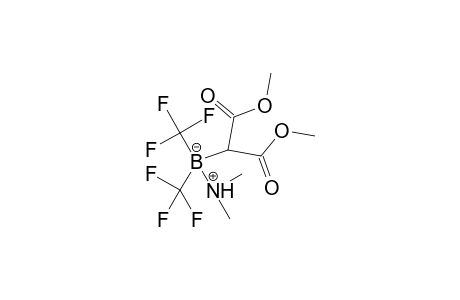 Malonic acid, 2-[dimethylamine(N-B)is(trifluoromethyl)boryl]-, dimethyl ester