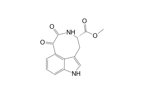 (S)-1,3,4,5,6,7-hexahydro-6,7-dioxopyrrolo[4,3,2-fg][3]benzazocine-4-carboxylic acid methyl ester
