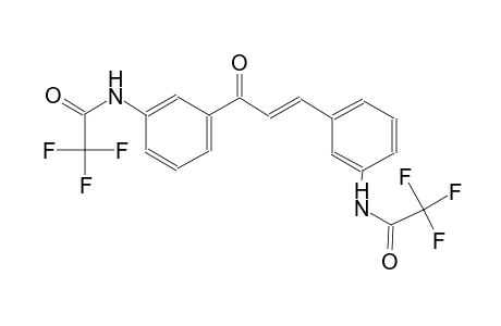 2,2,2-trifluoro-N-[3-((1E)-3-oxo-3-{3-[(trifluoroacetyl)amino]phenyl}-1-propenyl)phenyl]acetamide