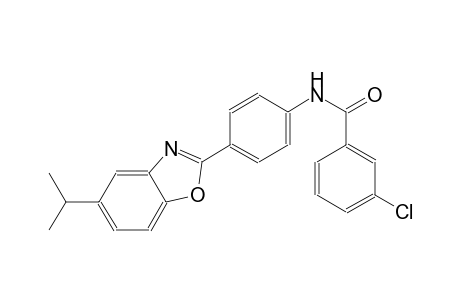 benzamide, 3-chloro-N-[4-[5-(1-methylethyl)-2-benzoxazolyl]phenyl]-