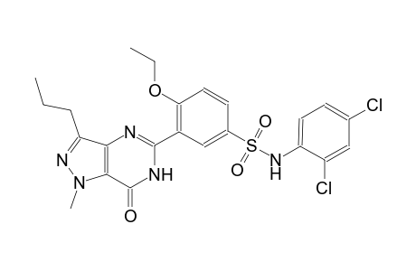 N-(2,4-dichlorophenyl)-4-ethoxy-3-(1-methyl-7-oxo-3-propyl-6,7-dihydro-1H-pyrazolo[4,3-d]pyrimidin-5-yl)benzenesulfonamide