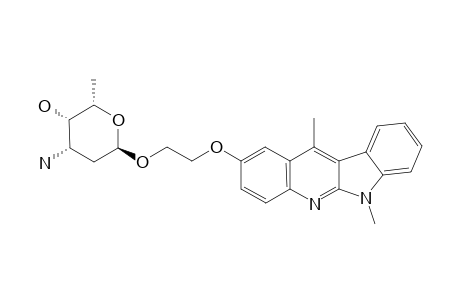 (2S,3S,4S,6R)-4-amino-6-[2-(6,11-dimethylindolo[2,3-b]quinolin-2-yl)oxyethoxy]-2-methyloxan-3-ol
