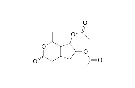 Cyclopenta[c]pyran-3(1H)-one, 6,7-bis(acetyloxy)hexahydro-1-methyl-