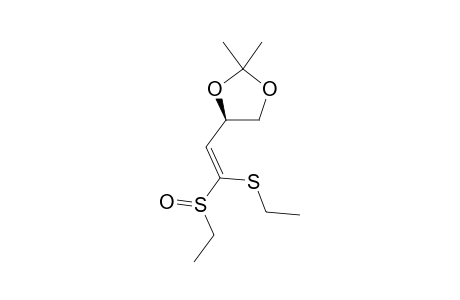 (Z)-1,2-DIDEOXY-1-ETHYL-SULFINYL-1-ETHYLTHIO-3,4-O-ISOPROPYLIDENE-D-GLYCERO-TETR-1-ENITOL