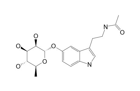 NB-ACETYLTRYPTAMINE-5-O-ALPHA-L-RHAMNOPYRANOSIDE