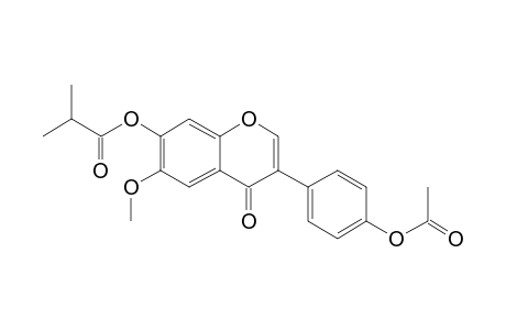 4'-Acetoxy-7-hydroxy-6-methoxyisoflavone, 2-methylpropionate