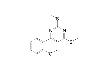 6-(2-Methoxyphenyl)-2,4-bis(methylthio)pyrimidine