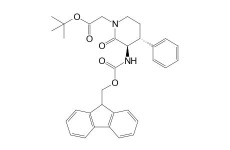 2-[(3R,4R)-3-(9H-fluoren-9-ylmethoxycarbonylamino)-2-keto-4-phenyl-piperidino]acetic acid tert-butyl ester