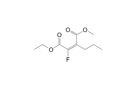(E)-2-fluoro-3-propyl-2-butenedioic acid O1-ethyl ester O4-methyl ester