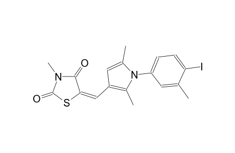 (5E)-5-{[1-(4-iodo-3-methylphenyl)-2,5-dimethyl-1H-pyrrol-3-yl]methylene}-3-methyl-1,3-thiazolidine-2,4-dione