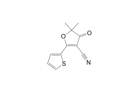 5,5-Dimethyl-4-oxo-2-(2-thienyl)-4,5-dihydrofuran-3-carbonitrile