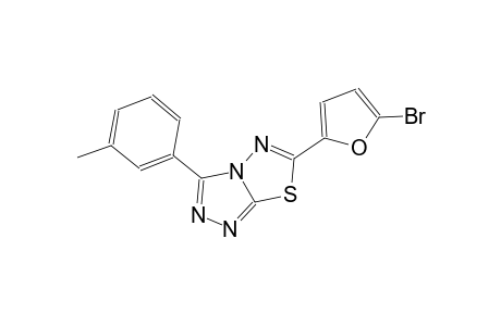 6-(5-bromo-2-furyl)-3-(3-methylphenyl)[1,2,4]triazolo[3,4-b][1,3,4]thiadiazole