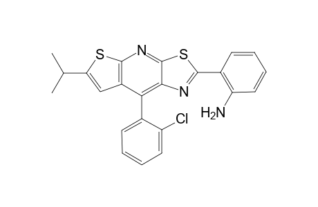 2-(8-(2-chlorophenyl)-6-isopropylthiazolo[4,5-e]thieno[2,3-b]pyridin-2-yl)aniline