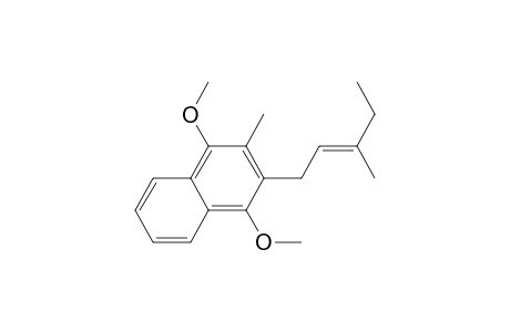 Naphthalene, 1,4-dimethoxy-2-methyl-3-(3-methyl-2-pentenyl)-, (E)-