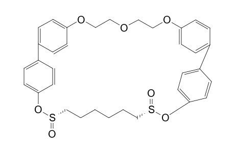 (S,S)-1,5-bis[o-(p,p'-hexamethylenedioxyphenylsulfinyl)phenoxy]-3-oxapentane