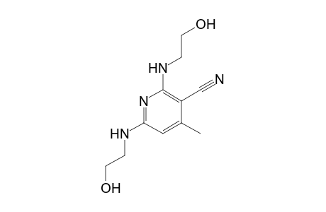 2,6-Bis(2-hydroxy-ethylamino)-4-methyl-3-pyridinecarbonitrile