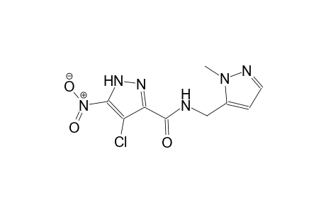 4-chloro-N-[(1-methyl-1H-pyrazol-5-yl)methyl]-5-nitro-1H-pyrazole-3-carboxamide